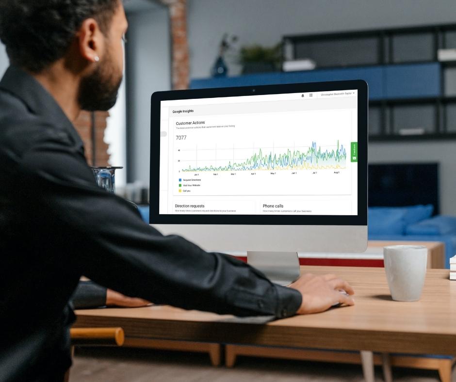 Track Google Business Profile Insights And Customer Actions In GREENstick Business App
