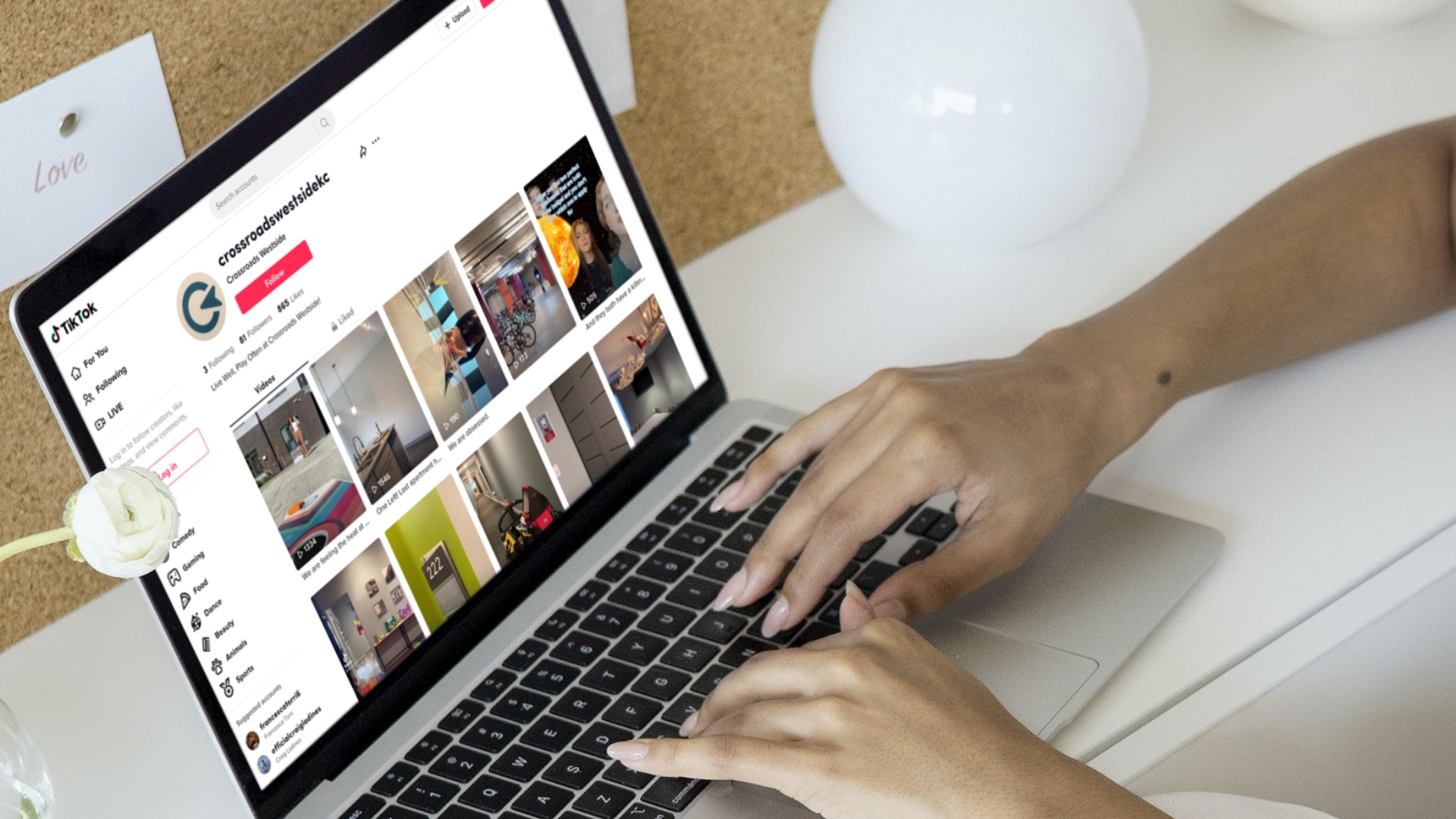 TikTok African-American woman using MacBook Air_Crossroads-Westside-crossroadswestsidekc-TikTok-Watch-Crossroads-Westside-s-Newest-TikTok-Videos.png