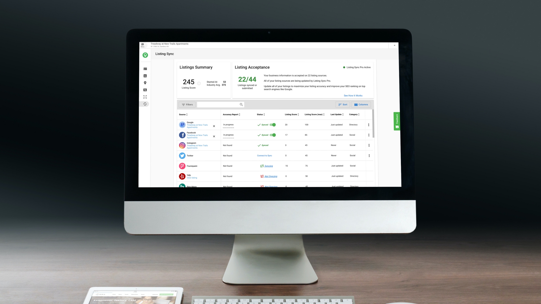 The GREENstick Business Platform analyzes your local listings (such as Google My Business) and provides you with recommendations on how you can optimize them for maximum visibility and reach. The GREENstick Business Platform analyzes your local listings (such as Google My Business) and provides you with recommendations on how you can optimize them for maximum visibility and reach.